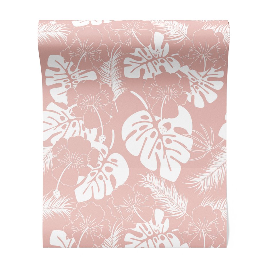 Tapeta - liście, kwiaty, tło