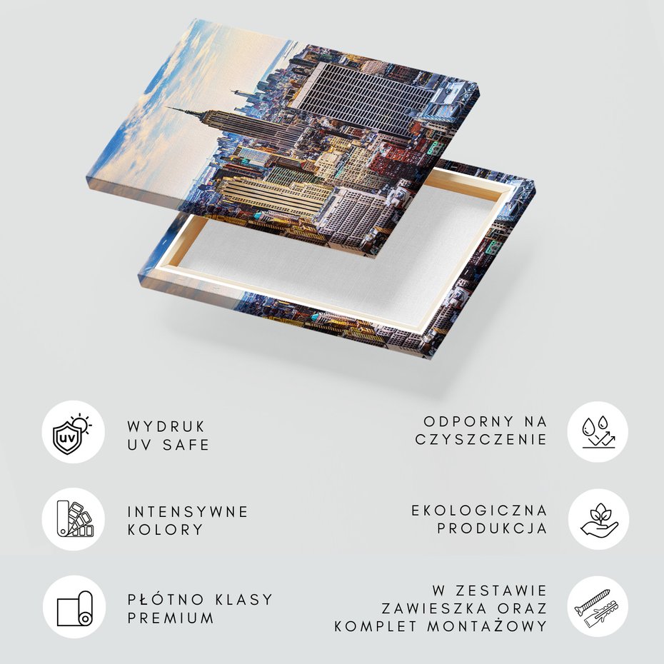 Obraz na płótnie - miasto, budynki, panorama