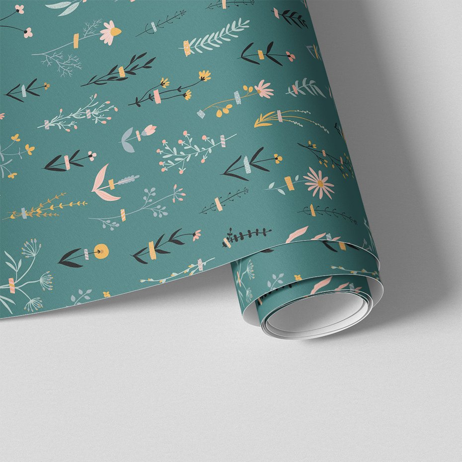 Tapeta - kwiaty, rośliny, wzór