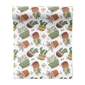 Tapeta - kwiaty, doniczka, kaktus