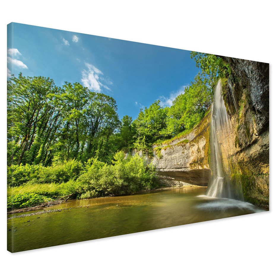 Obraz na płótnie - wodospad, krajobraz, natura