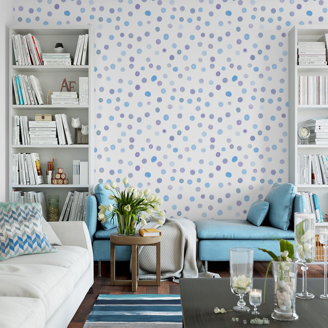 Tapeta - kropki, wzór, tło