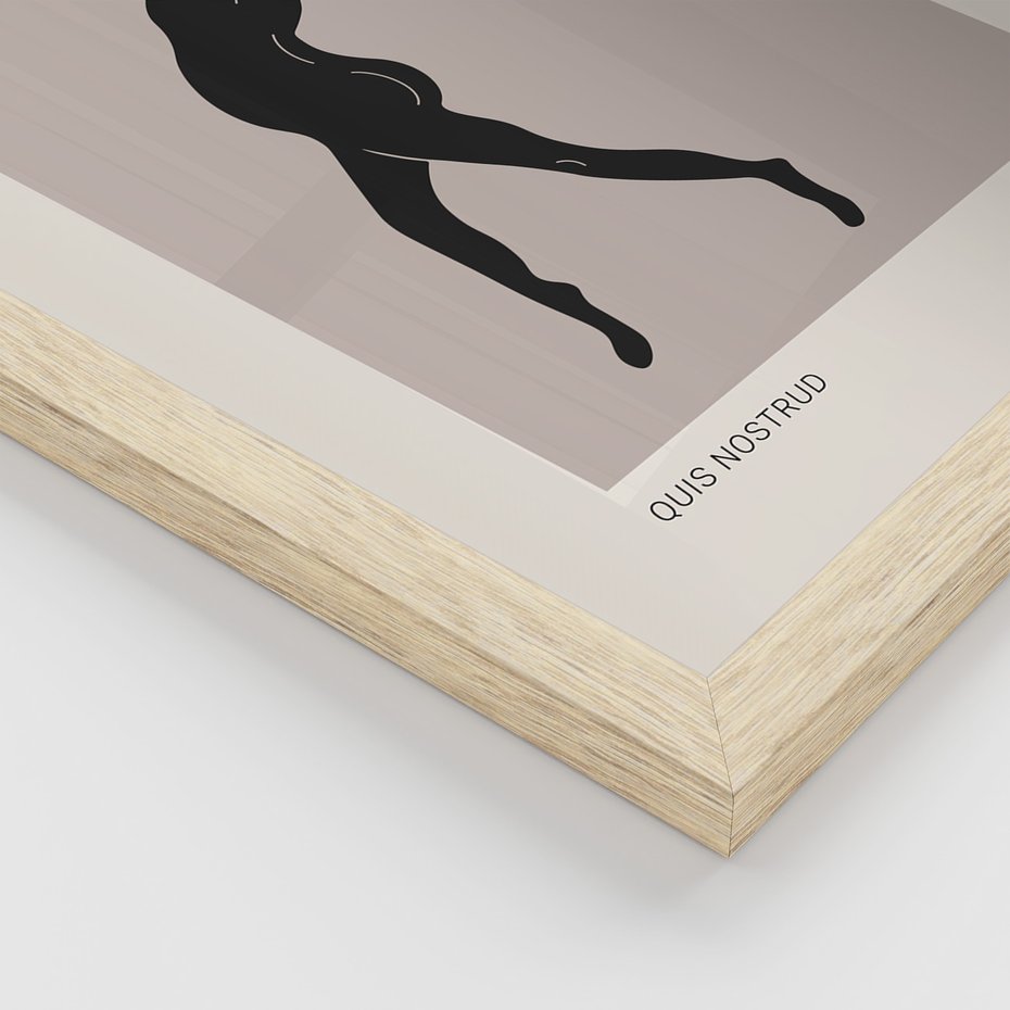 Zestaw obrazy w ramie, plakaty - sztuka, postać, taniec - rama drewno