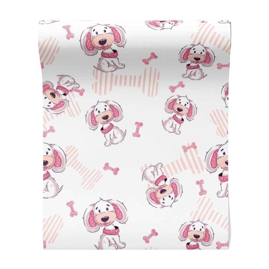 Tapeta - dziecięca, pies, kość,