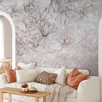 Fototapeta - loft, kwiaty, nowoczesny