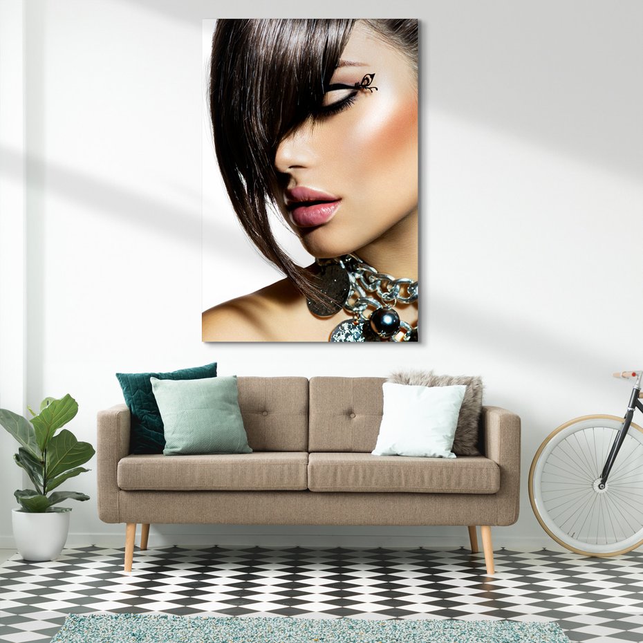 Obraz na płótnie - makijaż, uroda, kobieta