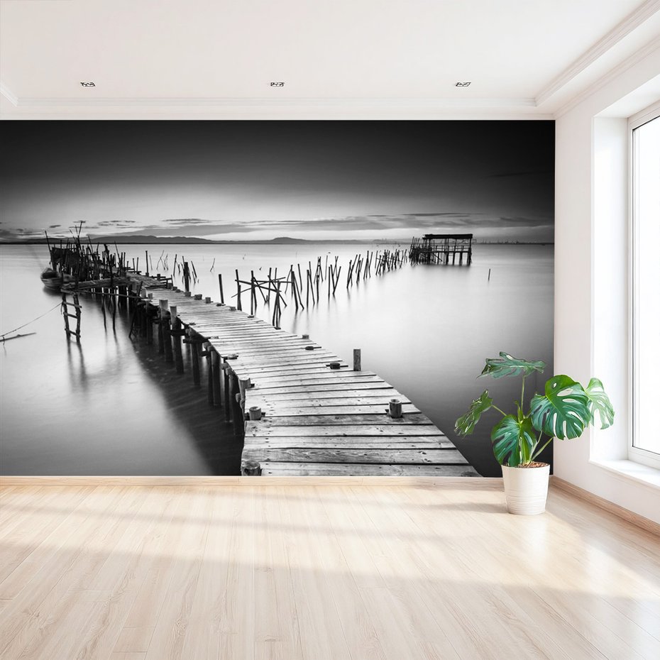 Fototapeta - pomost, woda, krajobraz