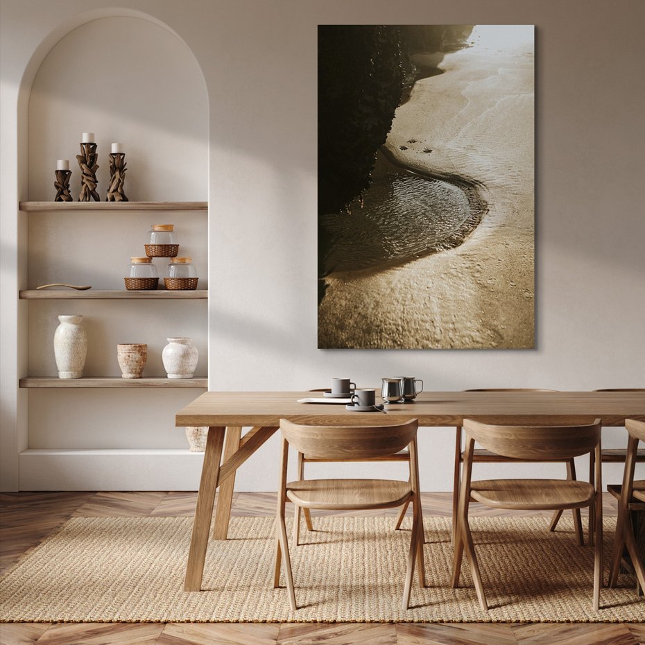 Obraz na płótnie - plaża, piasek, woda