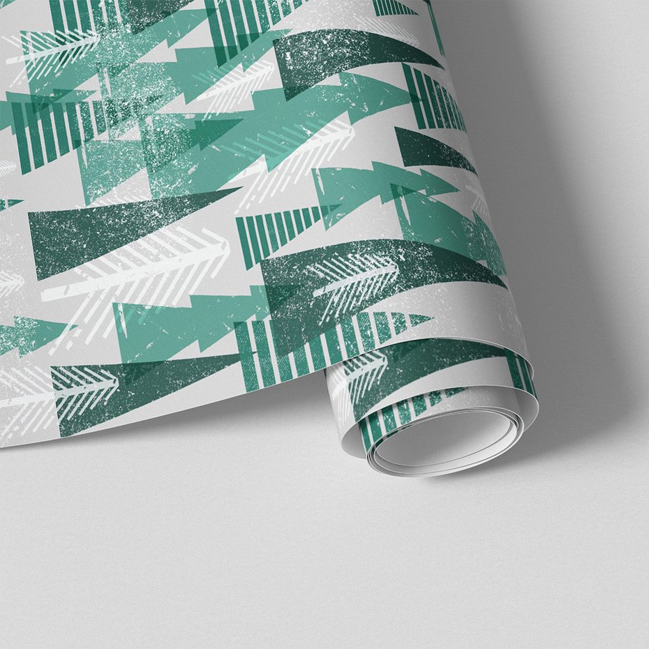 Tapeta - las, choinki, zima