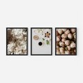 Zestaw obrazy w ramie, plakaty - kwiaty, róże, bukiet - rama czarna
