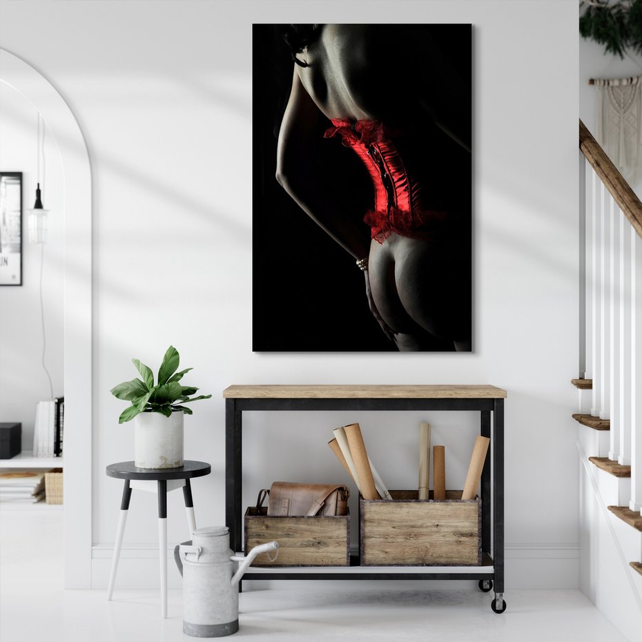 Obraz na płótnie - kobieta, ciało, bielizna