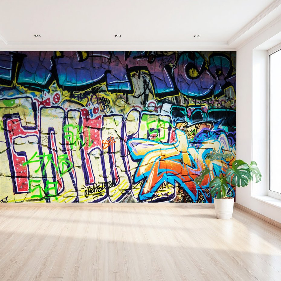 Fototapeta - graffiti, ściana, sztuka