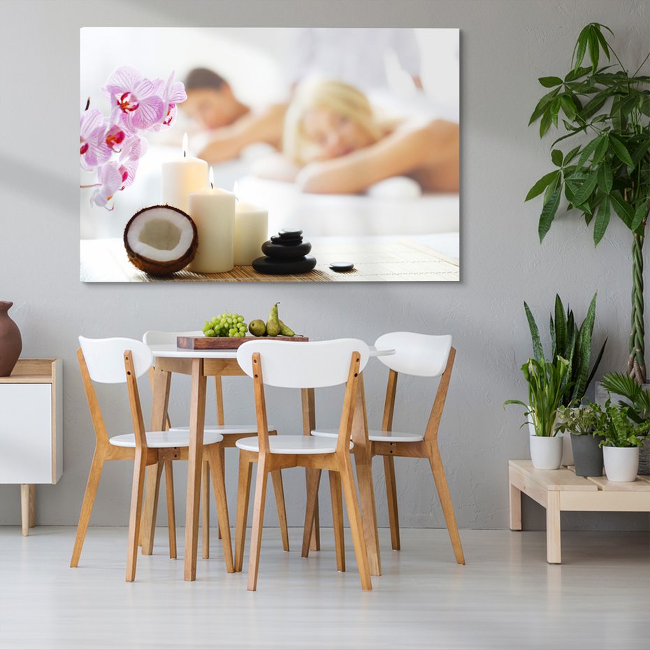 Obraz na płótnie - spa, relaks, kokos