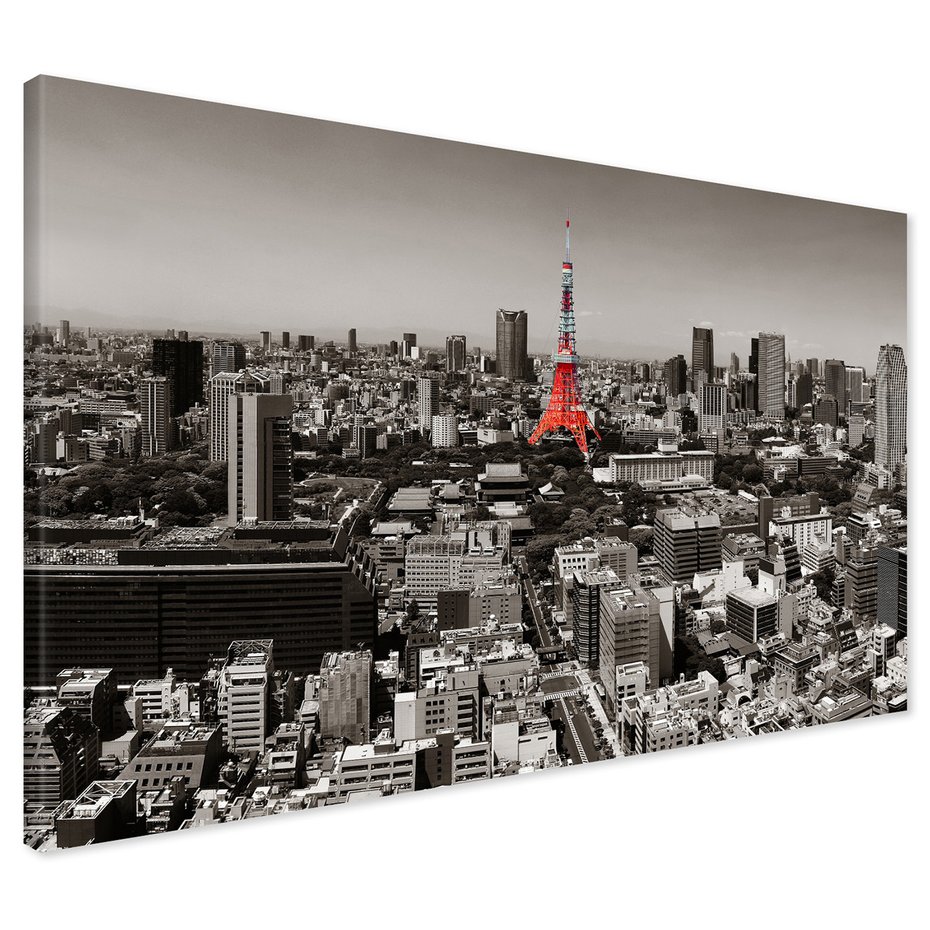 Obraz na płótnie - miasto, wieża, budynki