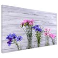 Obraz na płótnie - kwiaty, wazon, kompozycja