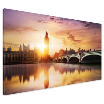 Obraz na płótnie - miasto, most, rzeka