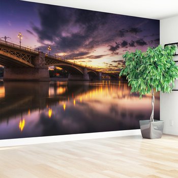 Fototapeta - most, rzeka, miasto