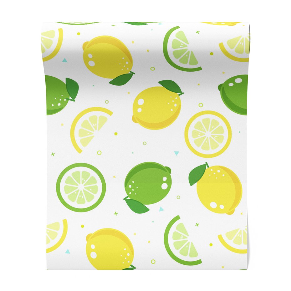 Tapeta - cytryny, owoce, limonki