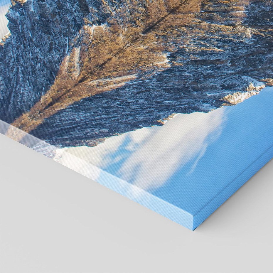 Obraz na płótnie - góry, odbicie, jezioro