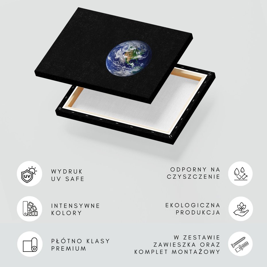 Obraz na płótnie - ziemia, planeta, kosmos