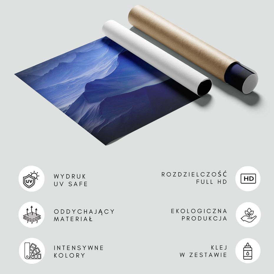 Fototapeta - góry, krajobraz, niebieski