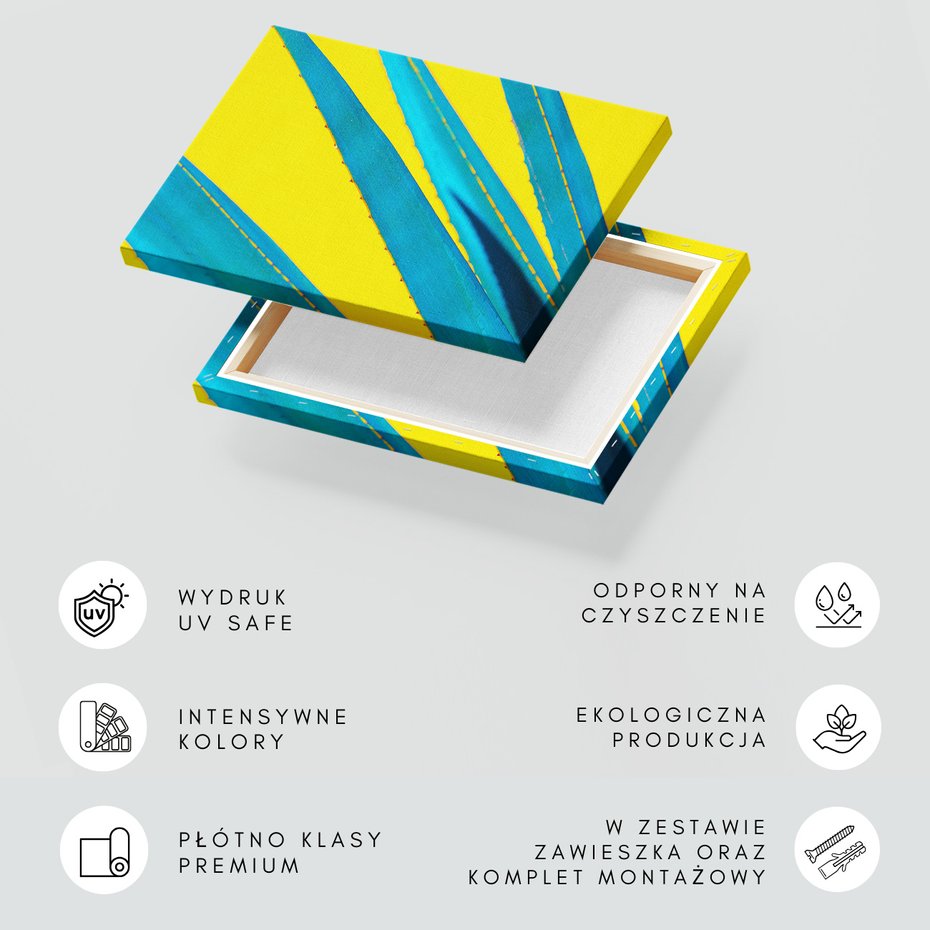 Obraz na płótnie - aloes, abstrakcja, roślina