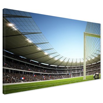 Obraz na płótnie - stadion, piłka nożna, kibice