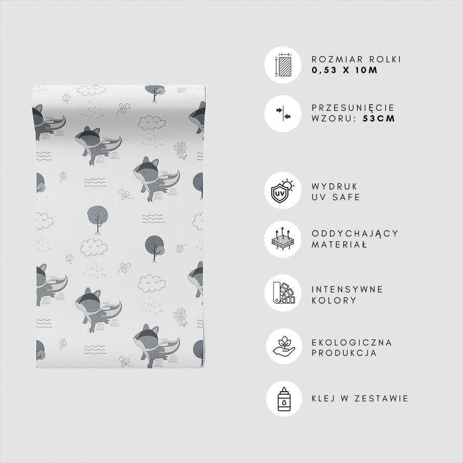 Tapeta - dziecięca, szop, chmura