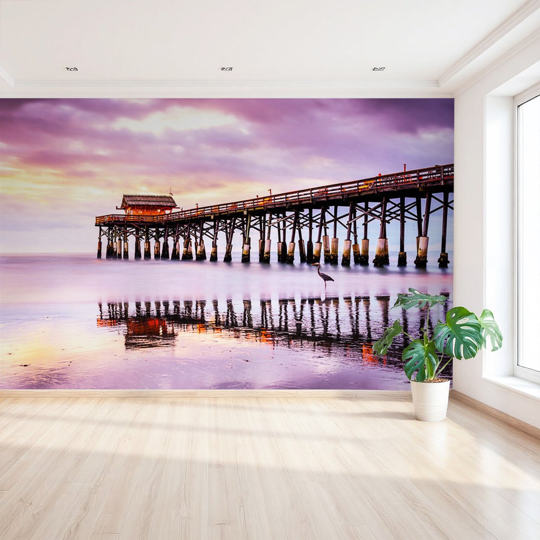 Fototapeta - plaża, morze, molo