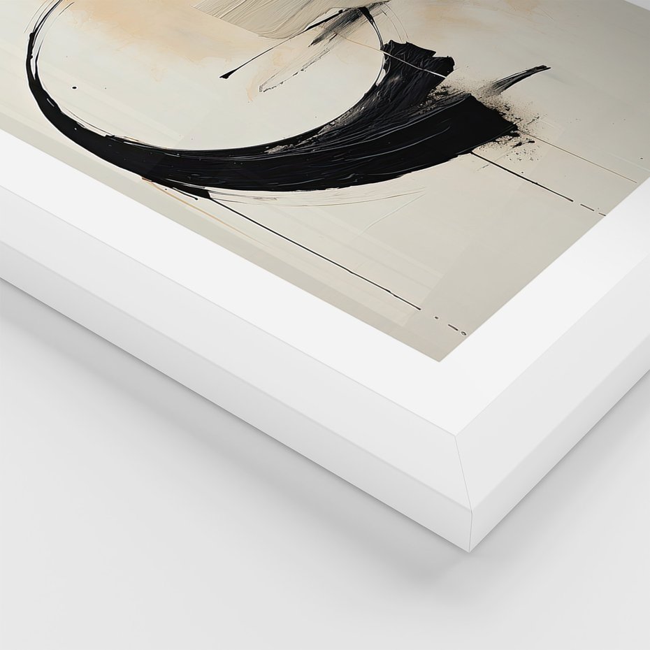 Zestaw obrazy w ramie, plakaty - abstrakcja,sztuka,nowoczesne - rama biała