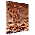 Obraz na płótnie - kawa, ziarna, napój