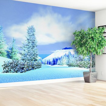 Fototapeta - zima, śnieg, góry