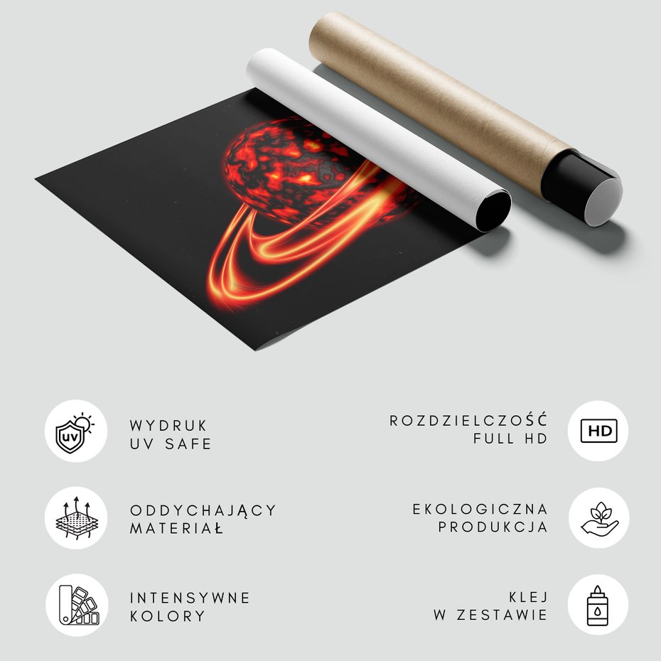 Fototapeta - planeta, kosmos, pierścienie