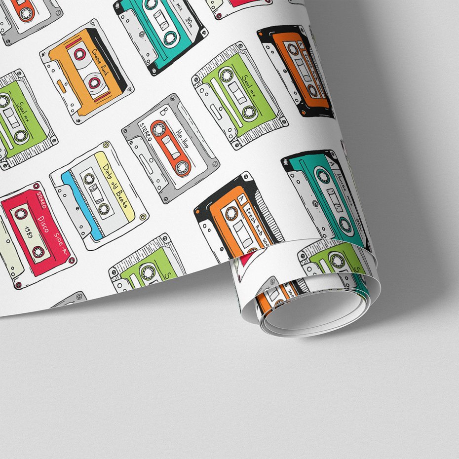 Tapeta - kasety, muzyka, retro