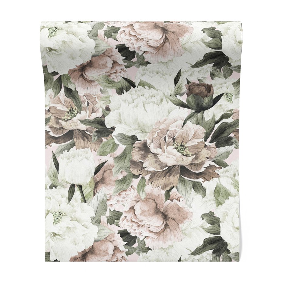 Tapeta - kwiaty, liście, płatki