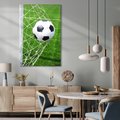 Obraz na płótnie - piłka nożna, bramka, siatka