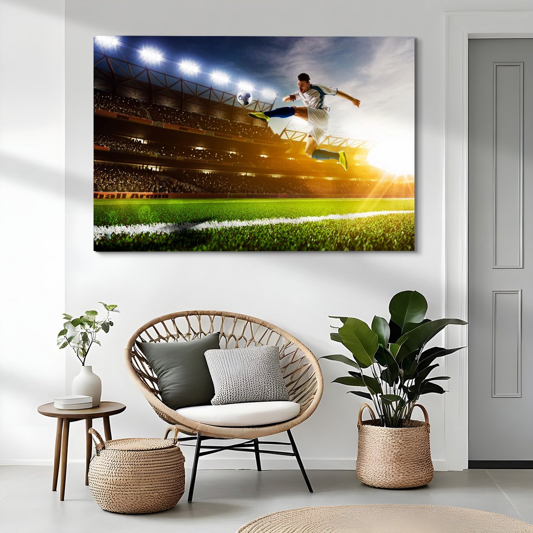 Obraz na płótnie - piłka nożna, sport, stadion