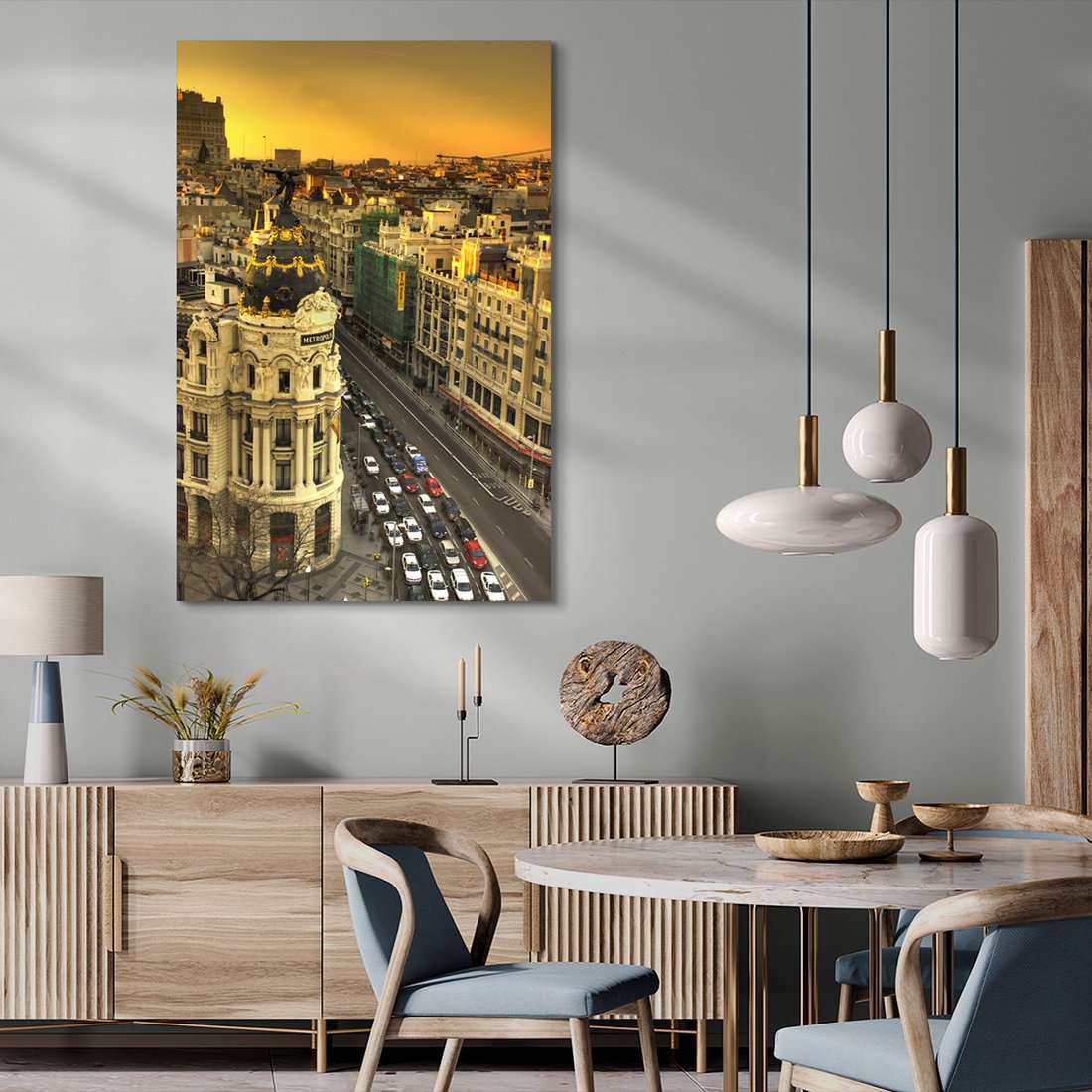 Obraz na płótnie - miasto, ulica, budynki