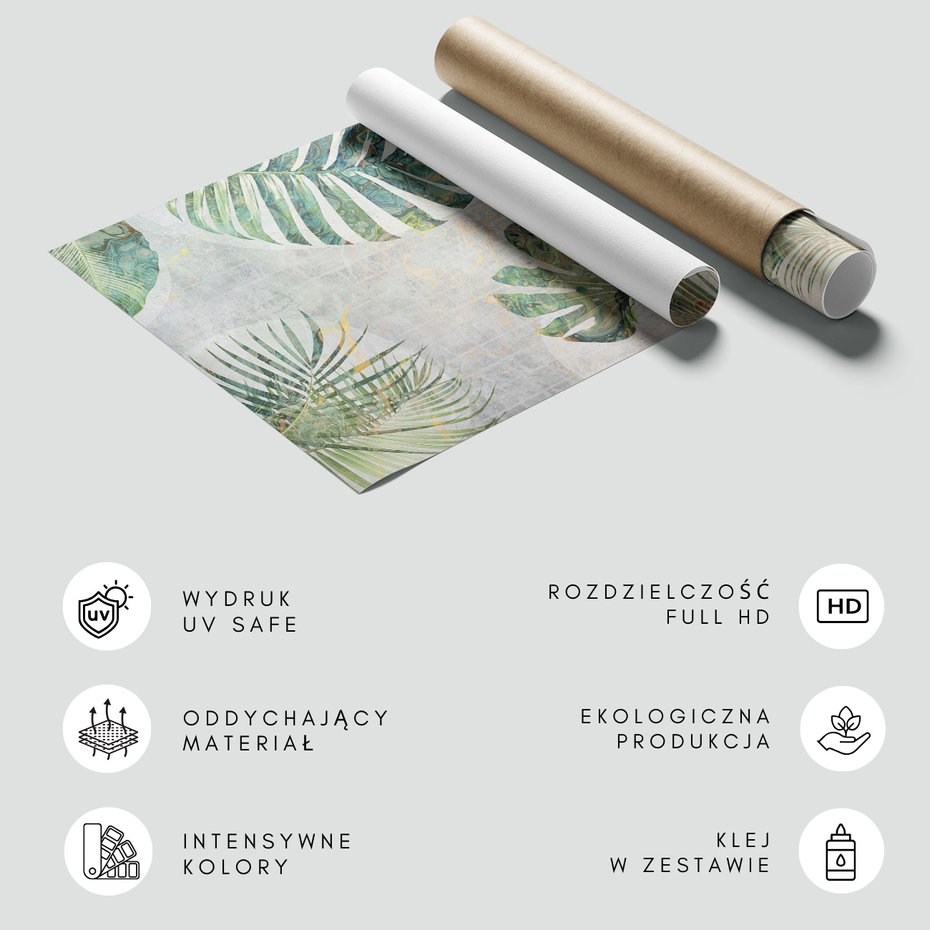 Fototapeta - loft, liście, monstera