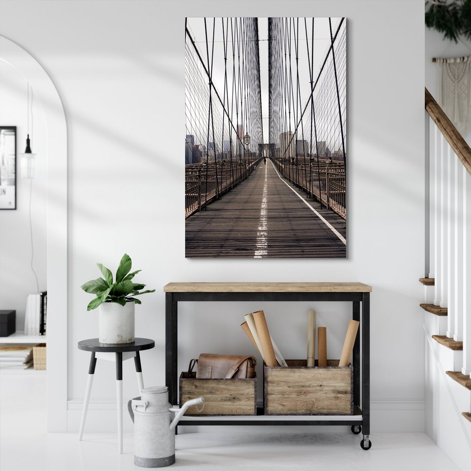 Obraz na płótnie - most, miasto, perspektywa
