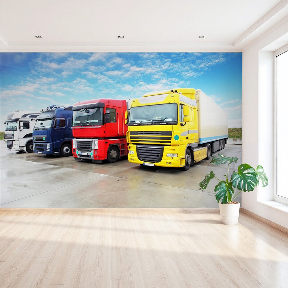 Fototapeta - ciężarówki, transport, pojazdy