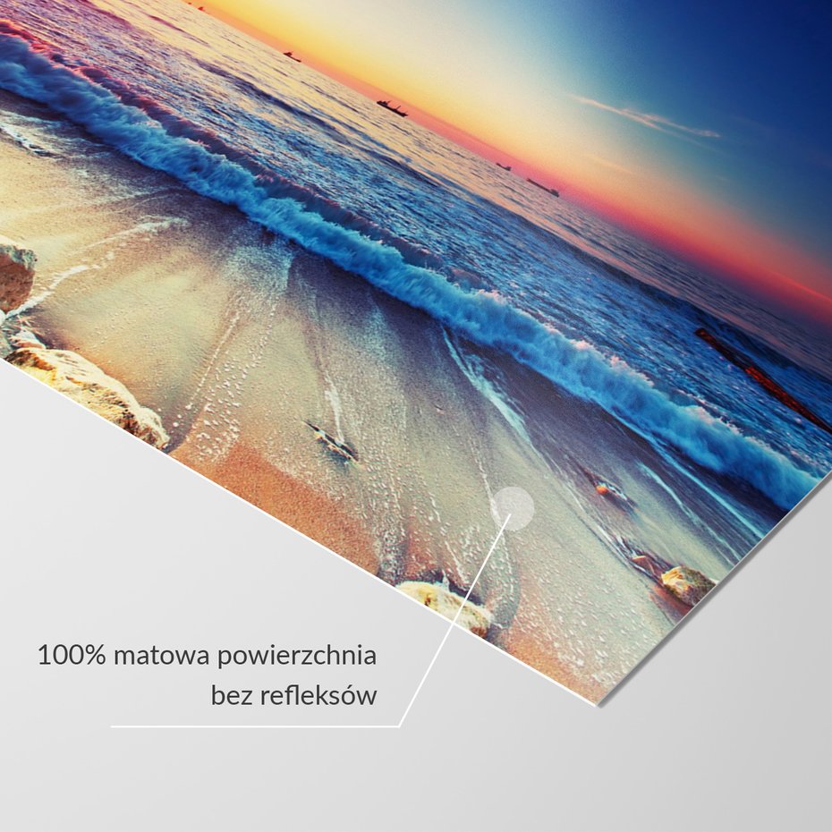 Fototapeta - plaża, morze, zachód słońca