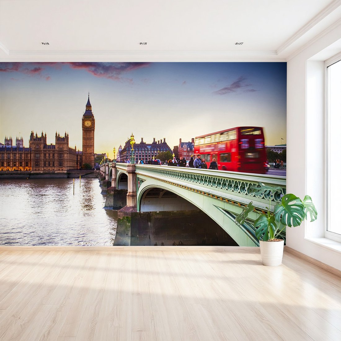 Fototapeta - Londyn, Big Ben, most