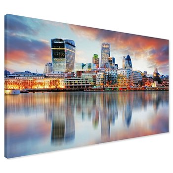 Obraz na płótnie - miasto, panorama, rzeka