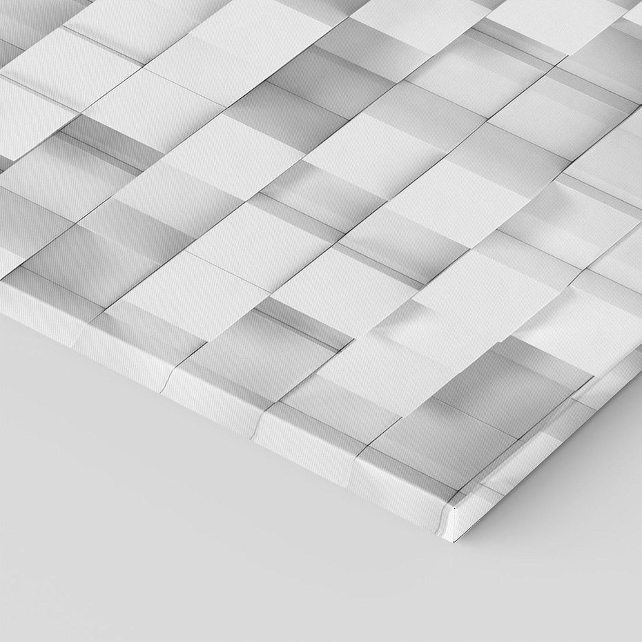 Obraz na płótnie - abstrakcja, kostki, biały