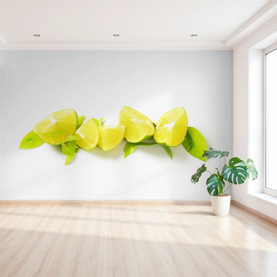 Fototapeta - limonki, owoce, cytrusy