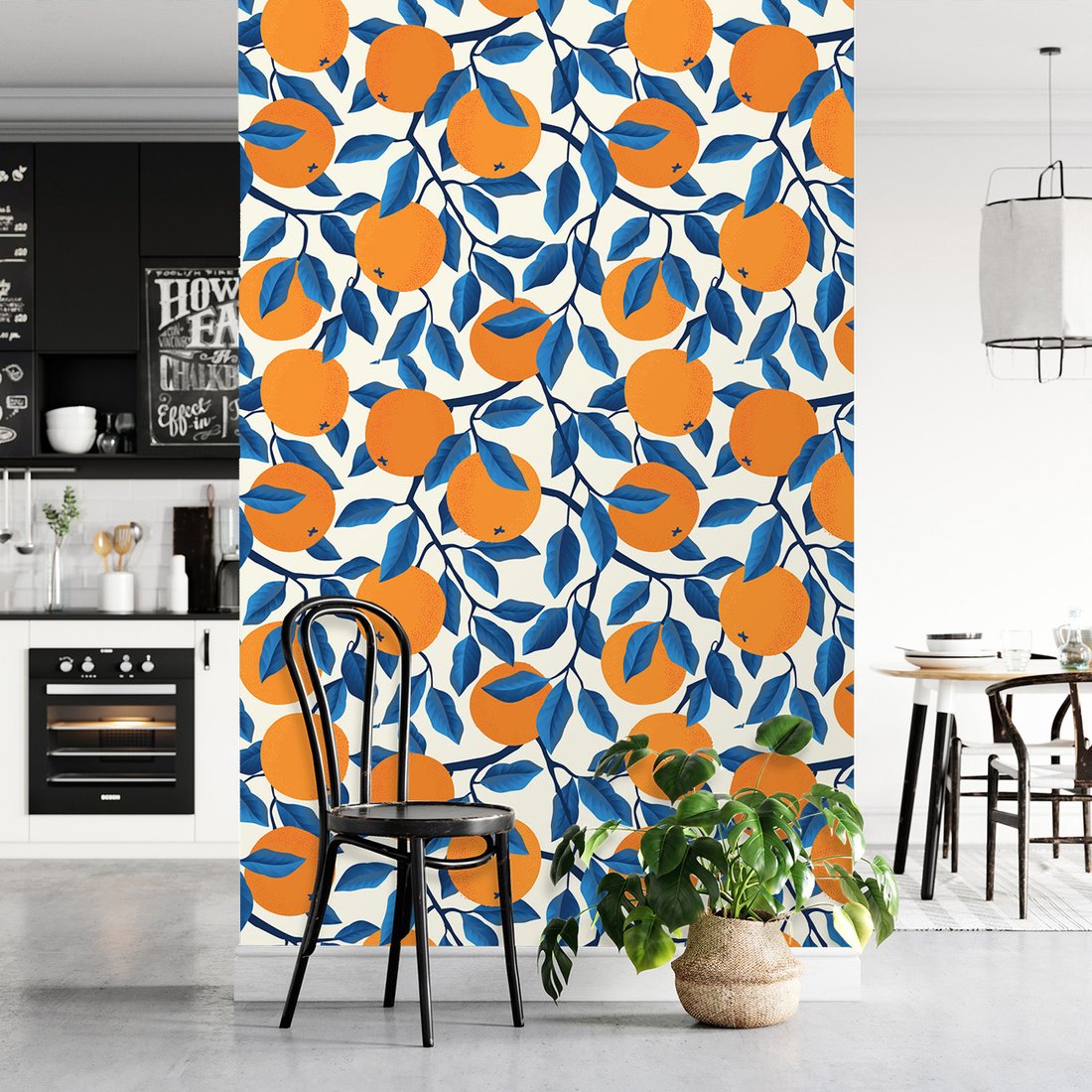 Tapeta - owoce, liście, gałęzie