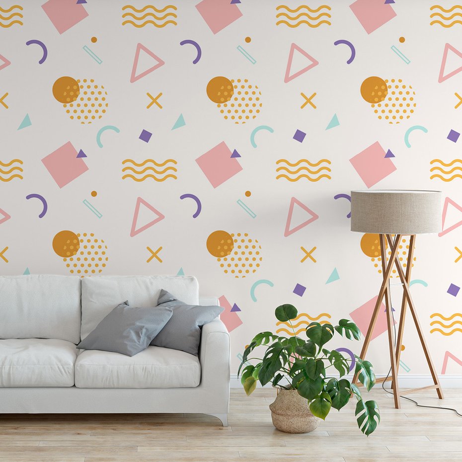 Tapeta - kształty, geometria, wzór