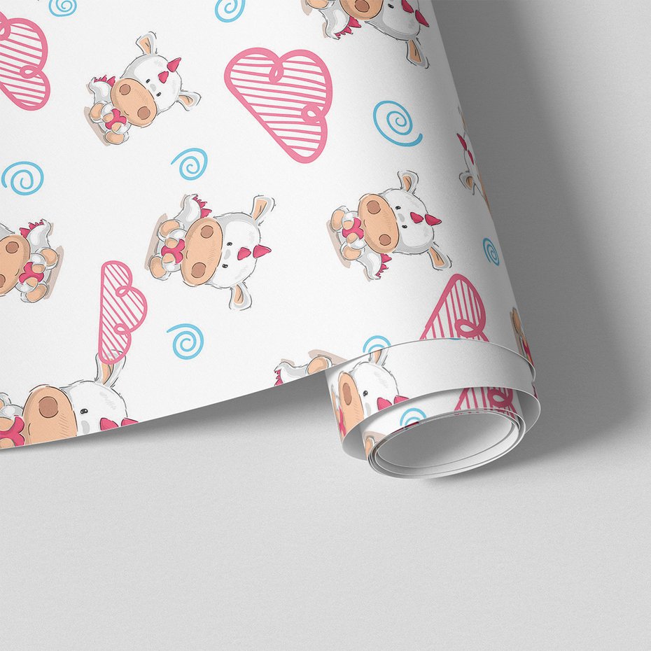 Tapeta - dziecięca, jednorożec, chmura, serce