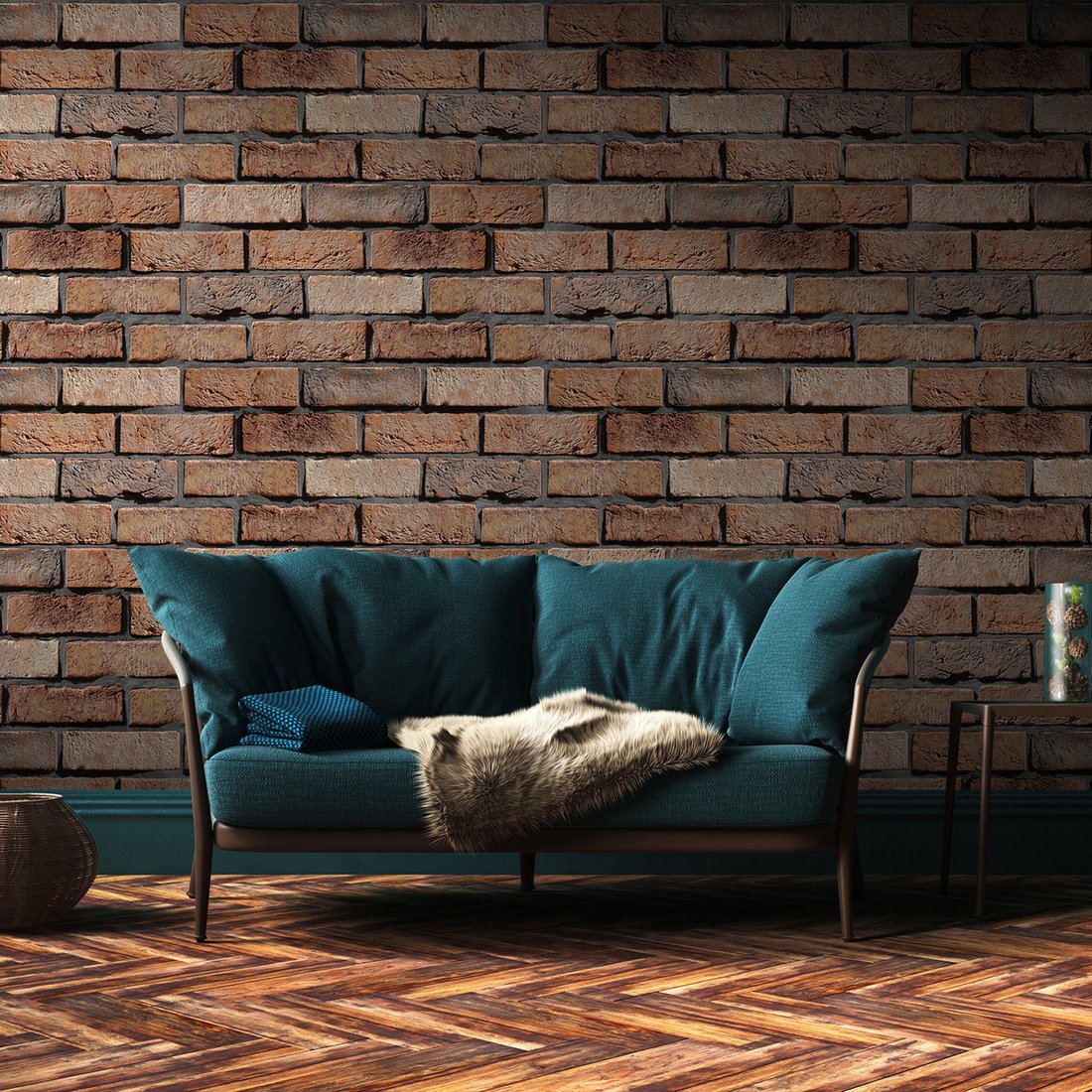 Tapeta - cegła, ściana, faktura